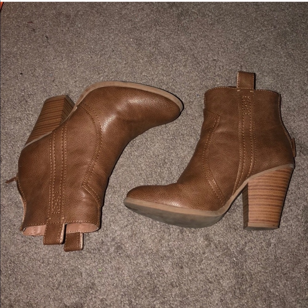 Brown booties